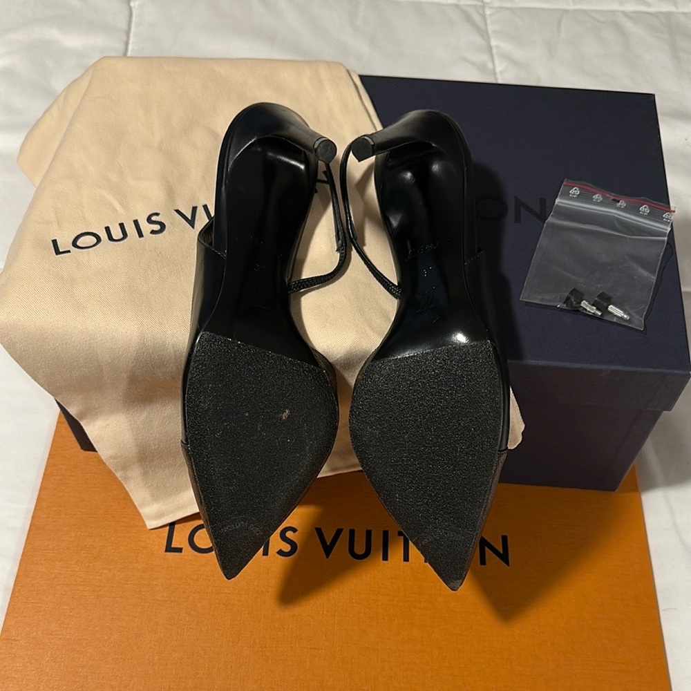 Louis Vuitton Cherie sling back pumps size 37 - Picture 6 of 11